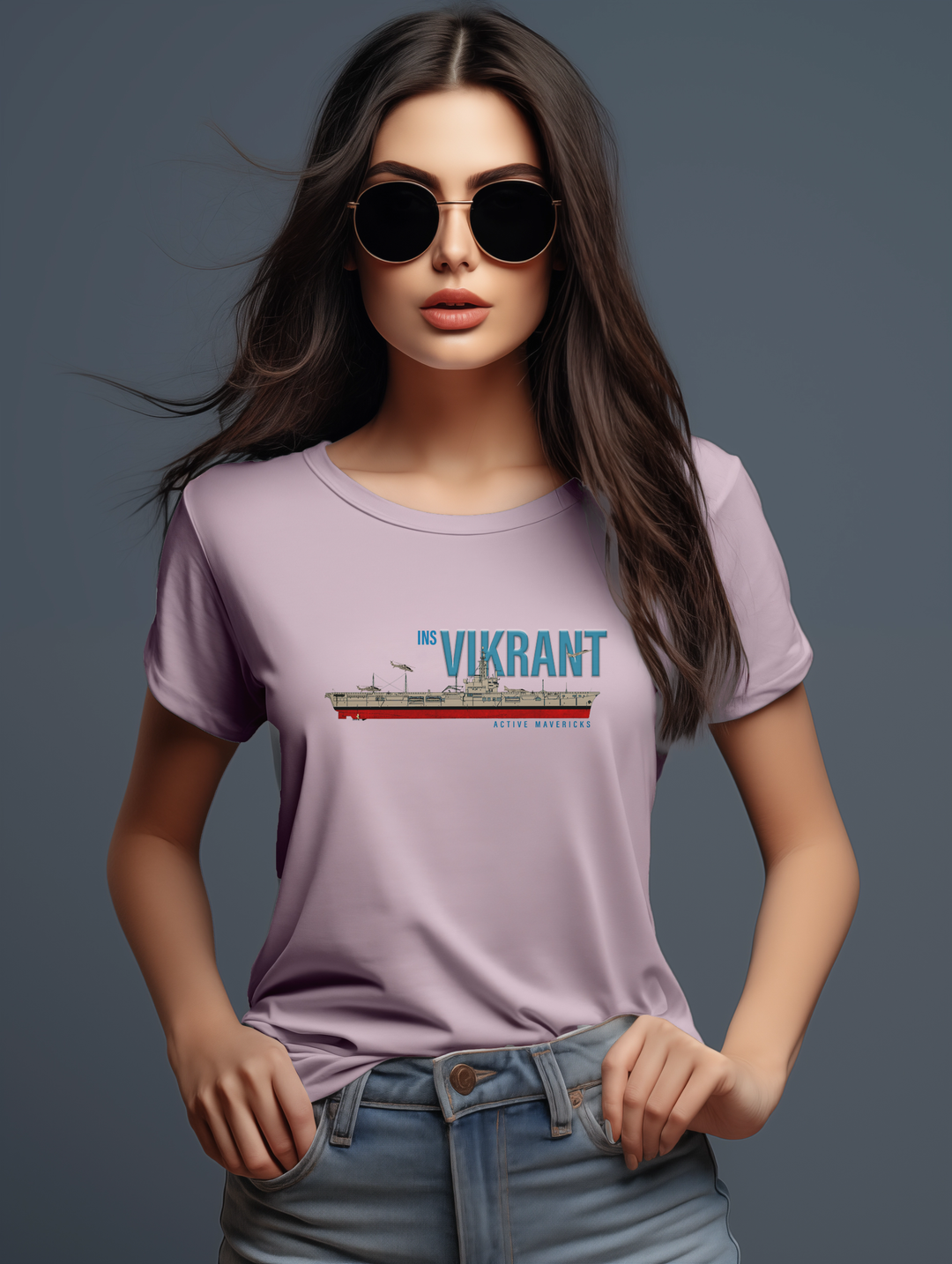 Womens INS Vikrant tee