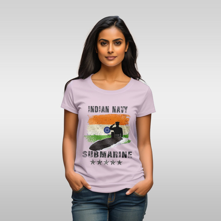 Women's Indian Navy Submarine tee