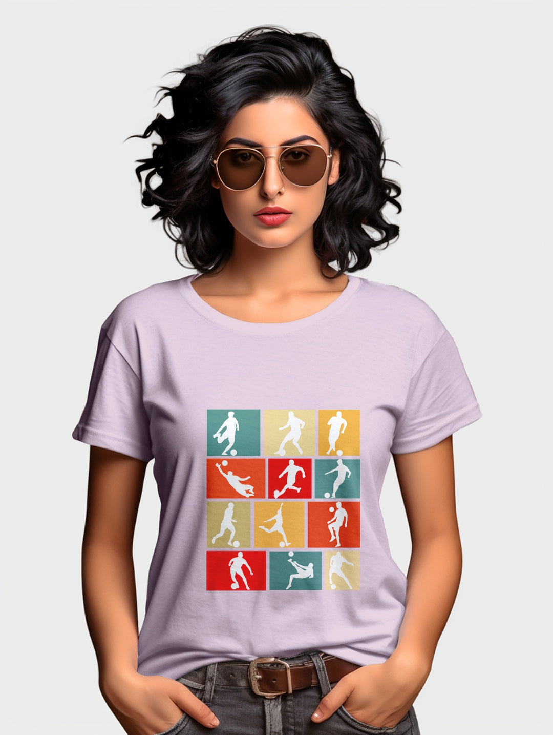 Women's Football collage tee