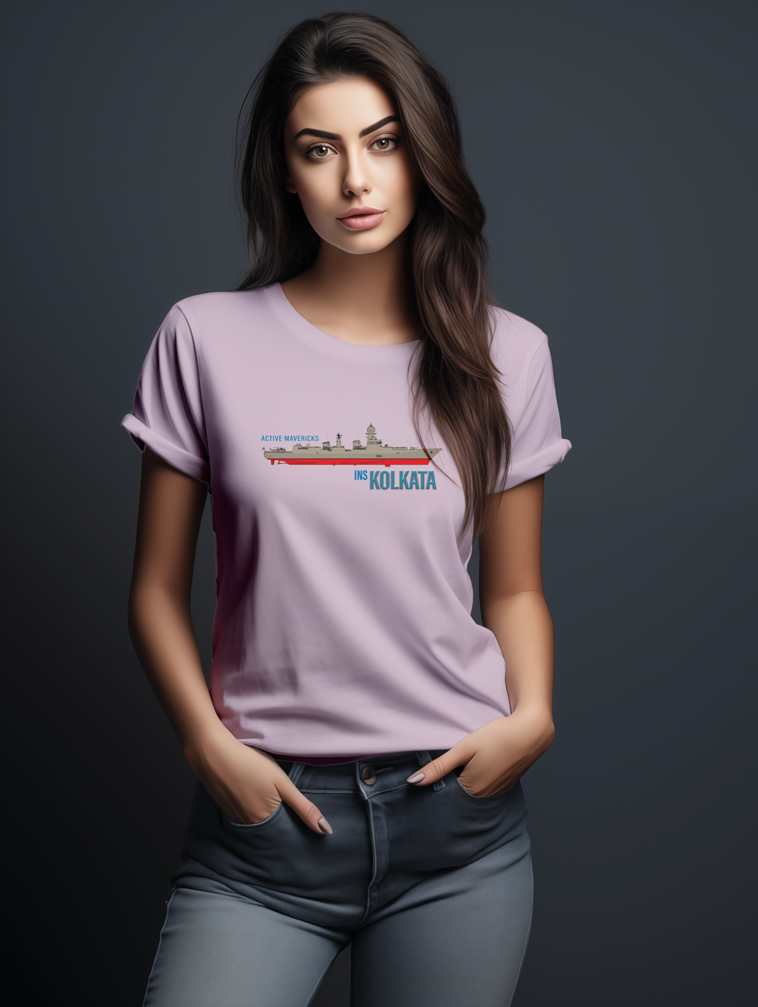 Womens INS Kolkata tee