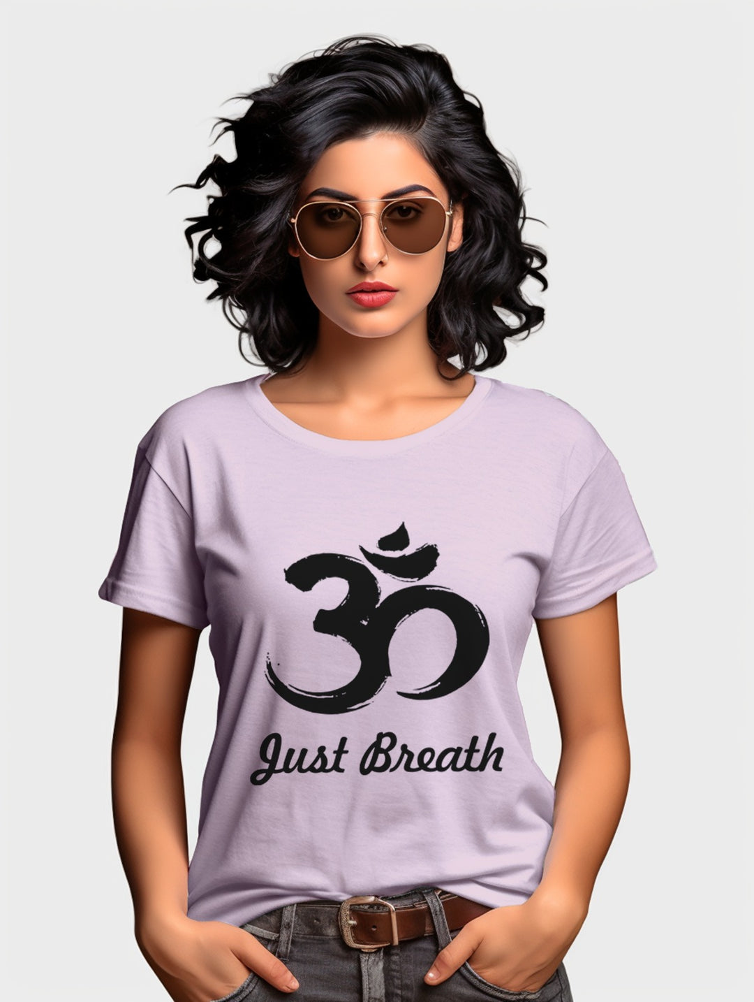 women's Just Breath tee