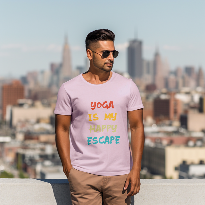 Men's Yoga is my happy escape tee