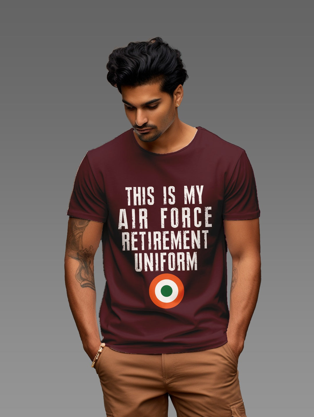 Men's This is my airforce retirement uniform tee