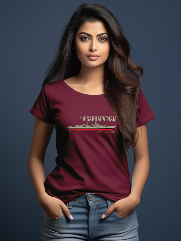 Womens INS Visakhapatnam tee