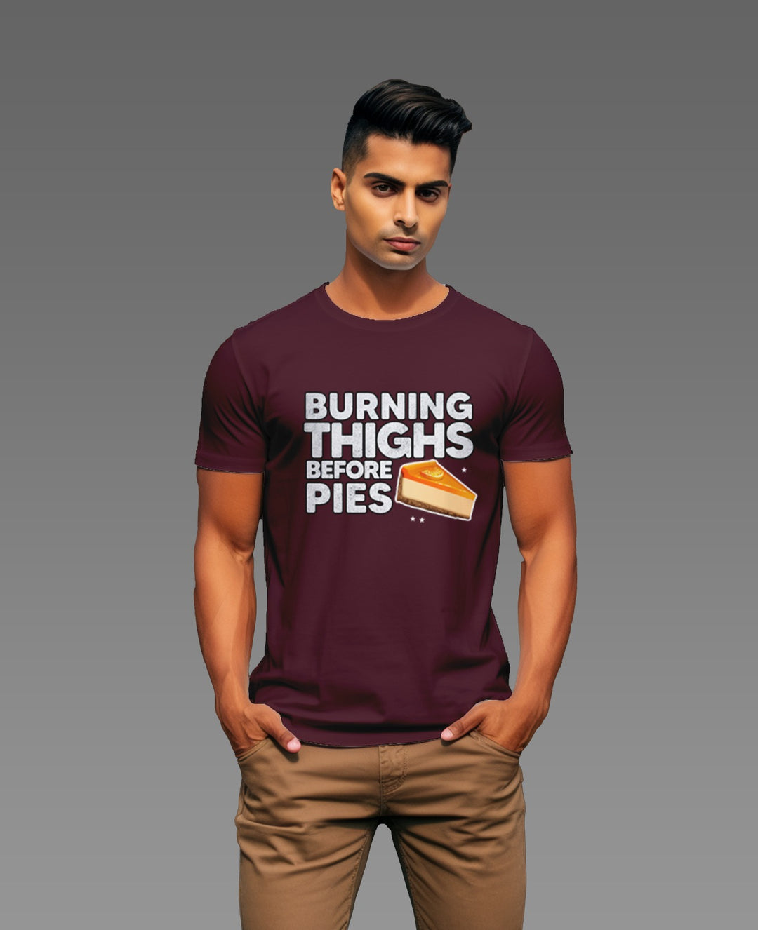 Men's Burning Thighs before Pies tee