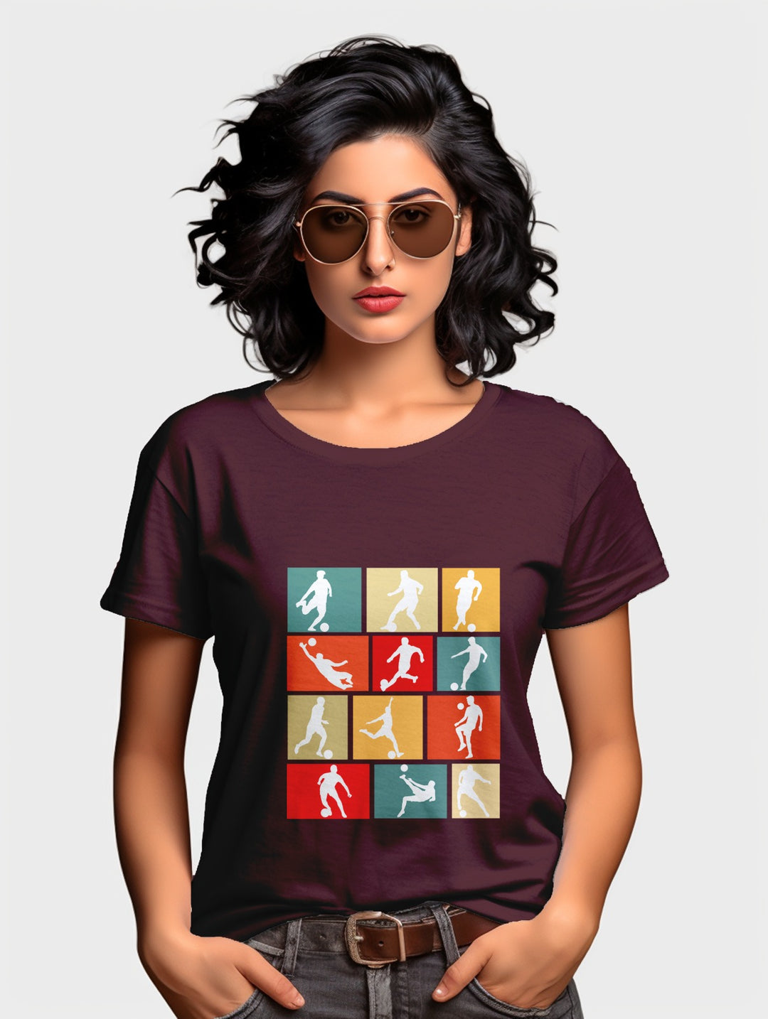 Women's Football collage tee