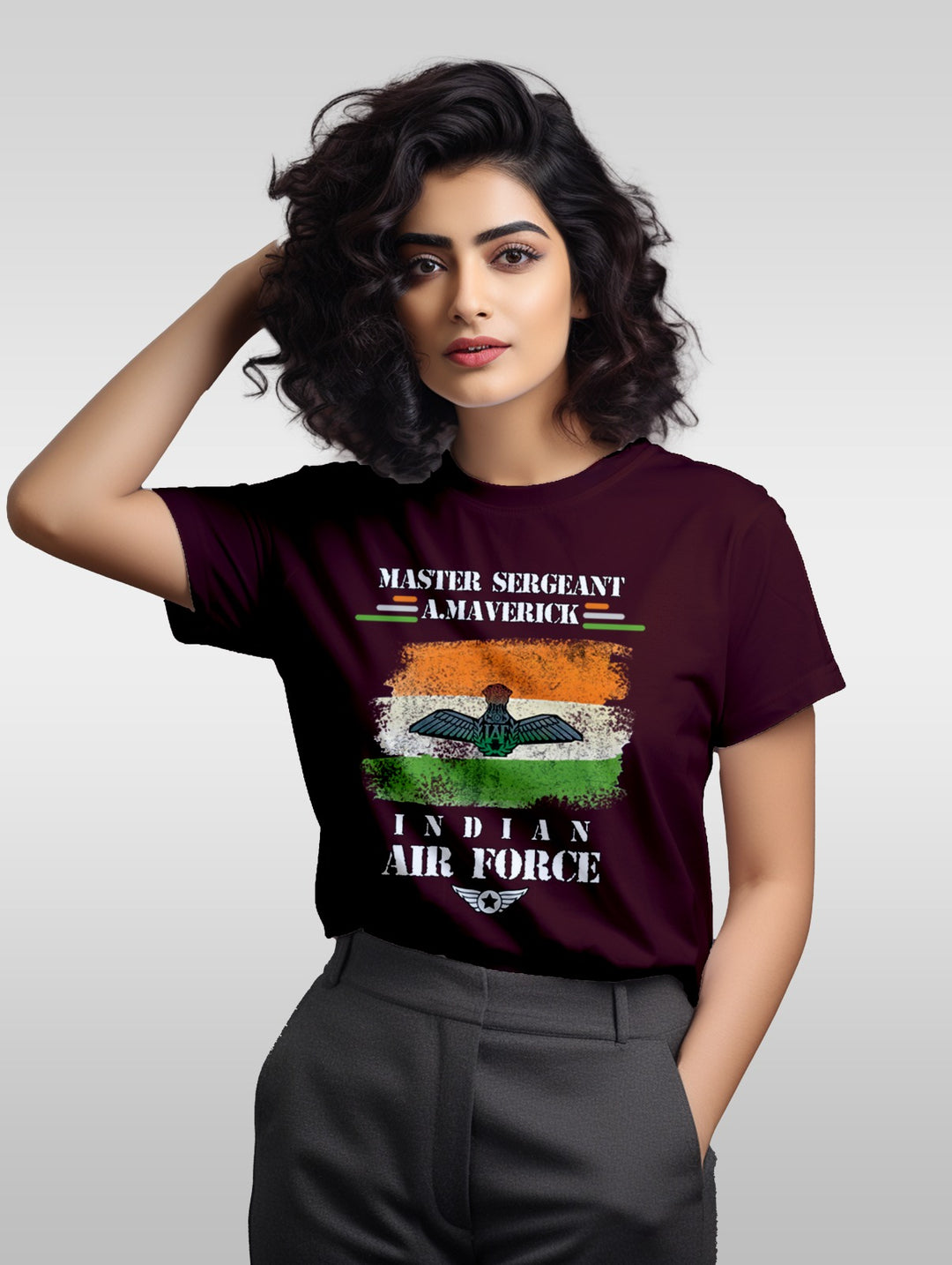 Womens Master Sergeant Maverick IAF tee