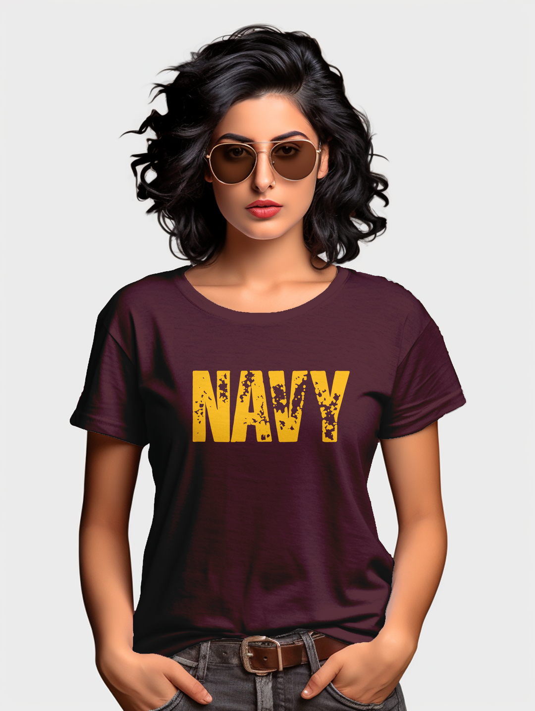 Women's Navy tee