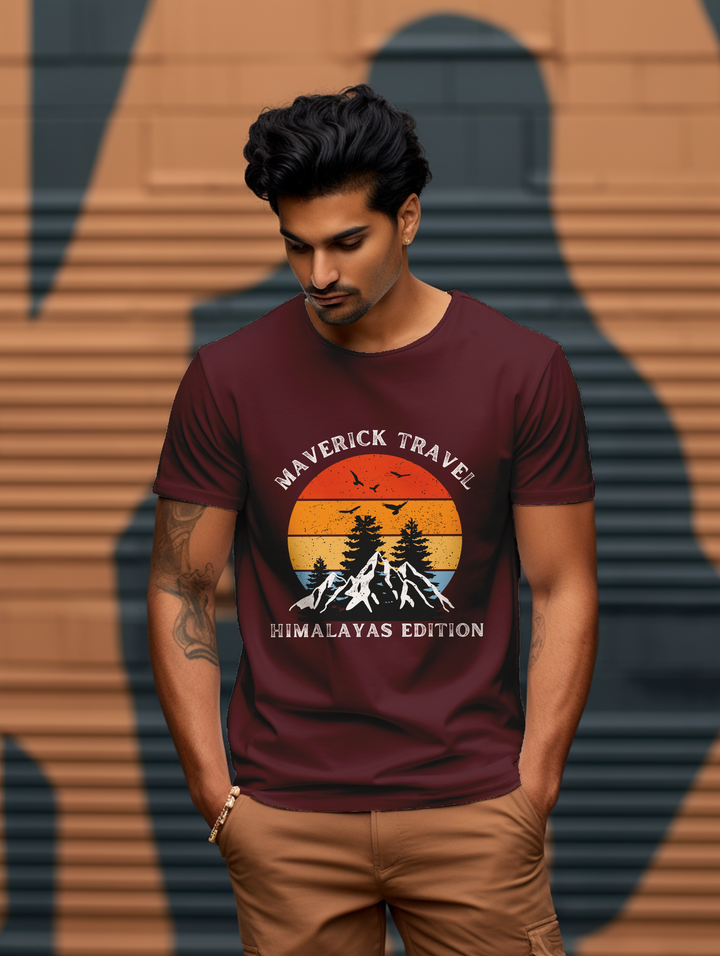 Mens Maverick Travel Himalayan Edition tee