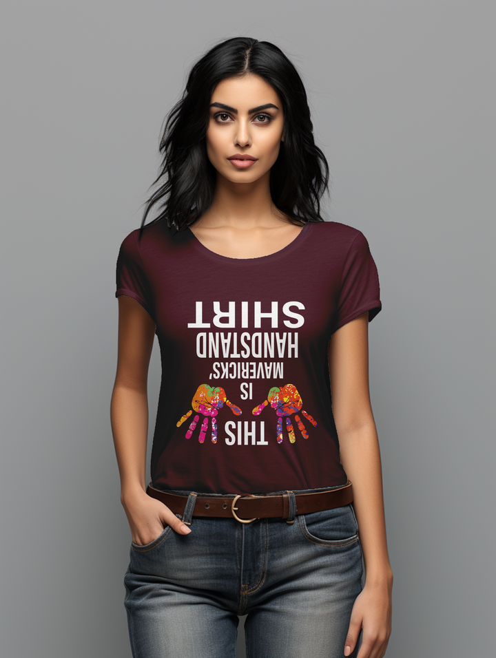 women's This is Mavericks Handstand T-shirt