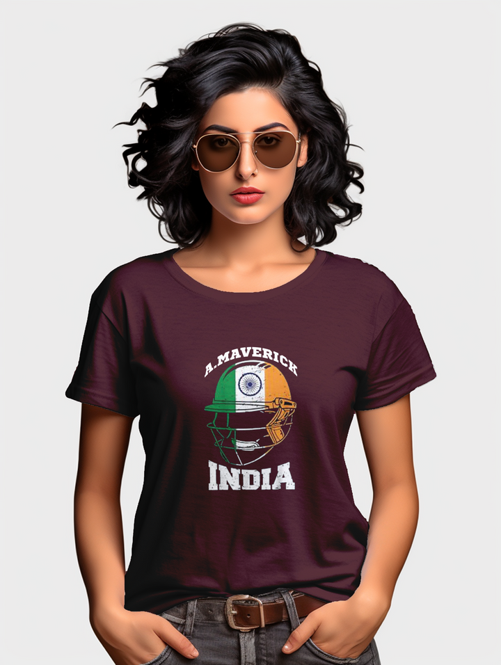 Cricket Crest Where Passion Meets Style Women's Tee