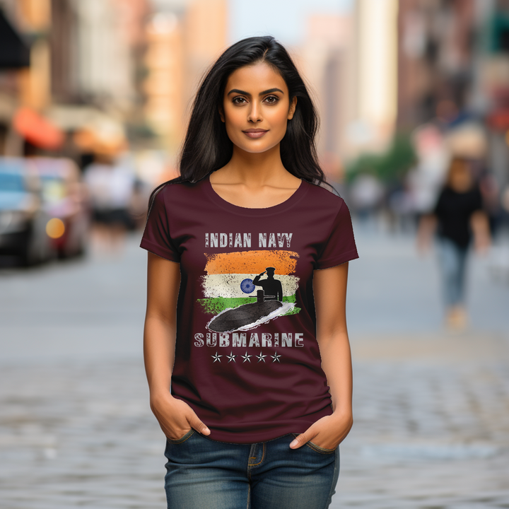 Women's Indian Navy Submarine tee