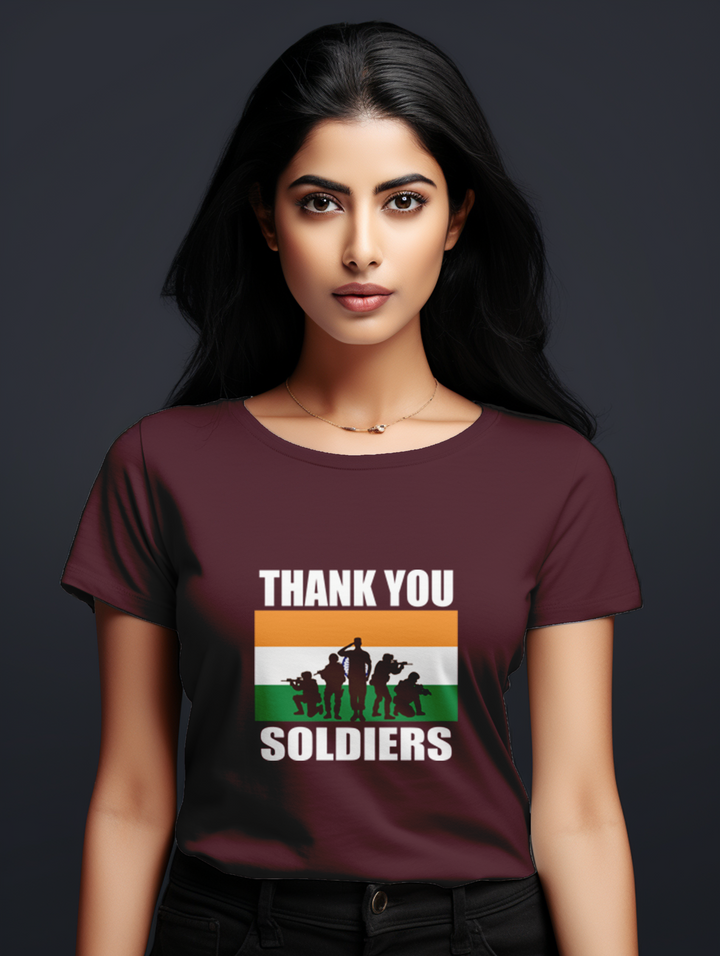 Women's Thank You Soldiers tee