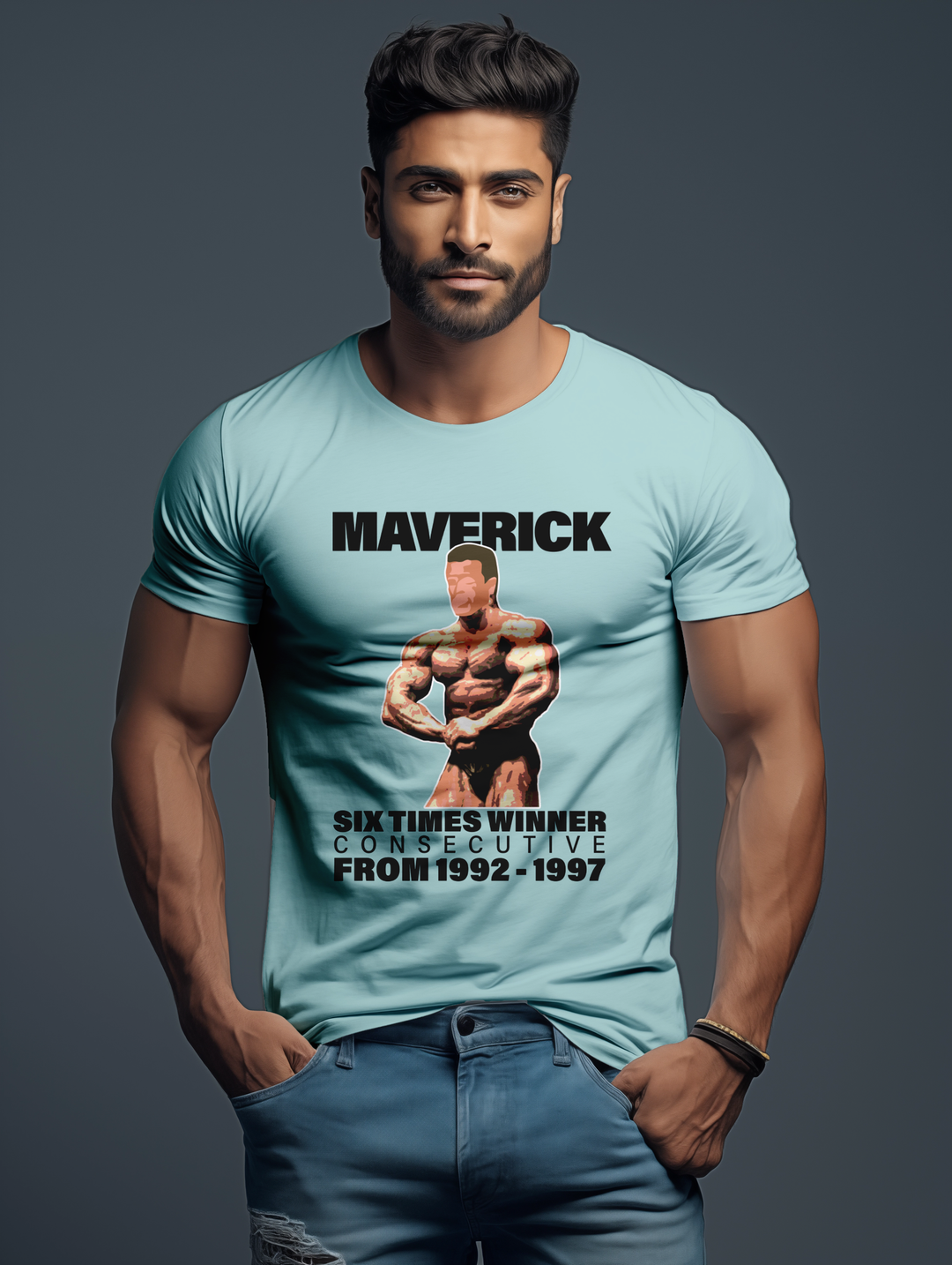 Mens Maverick Six Times Winner tee