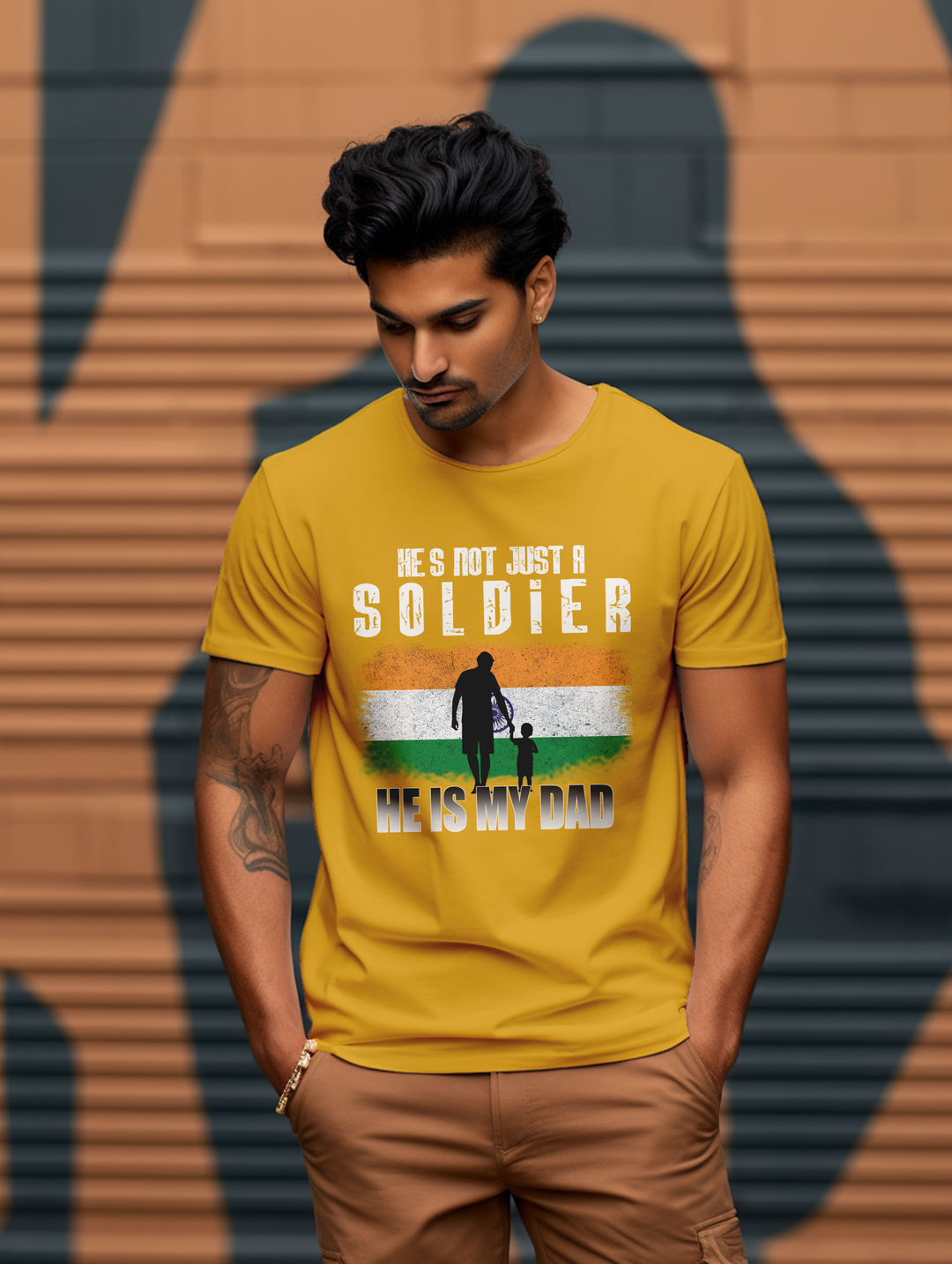 Men's He's not just a soldier he is my dad tee