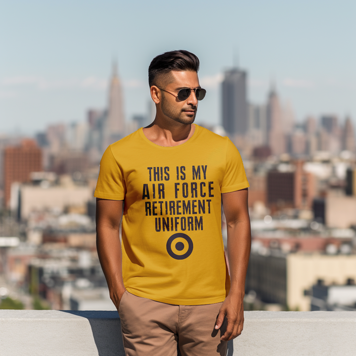 Men's This is my airforce retirement uniform tee