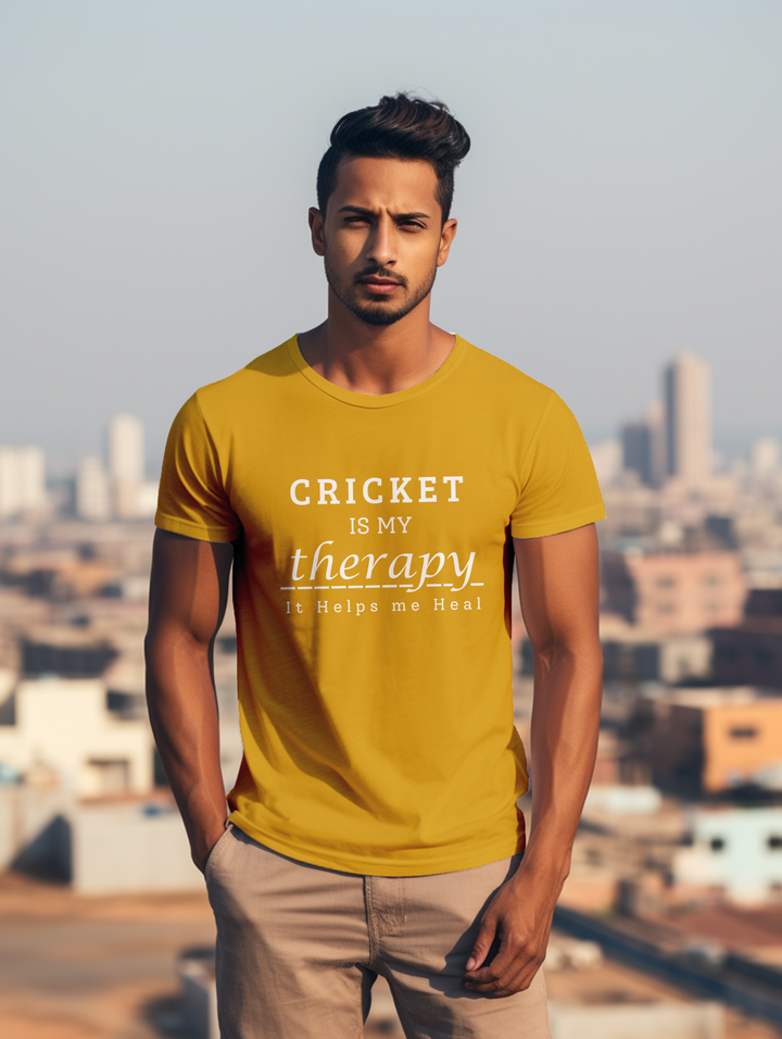 Men's Cricket is my Theraphy tee