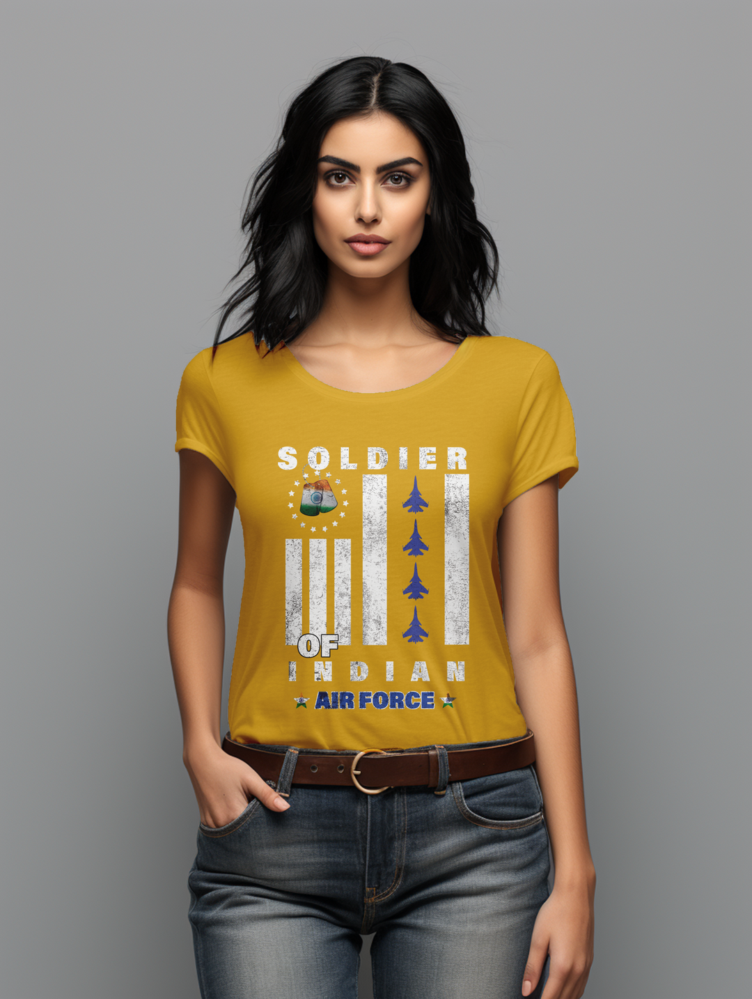 Womens Soldier of Indian Airforce tee