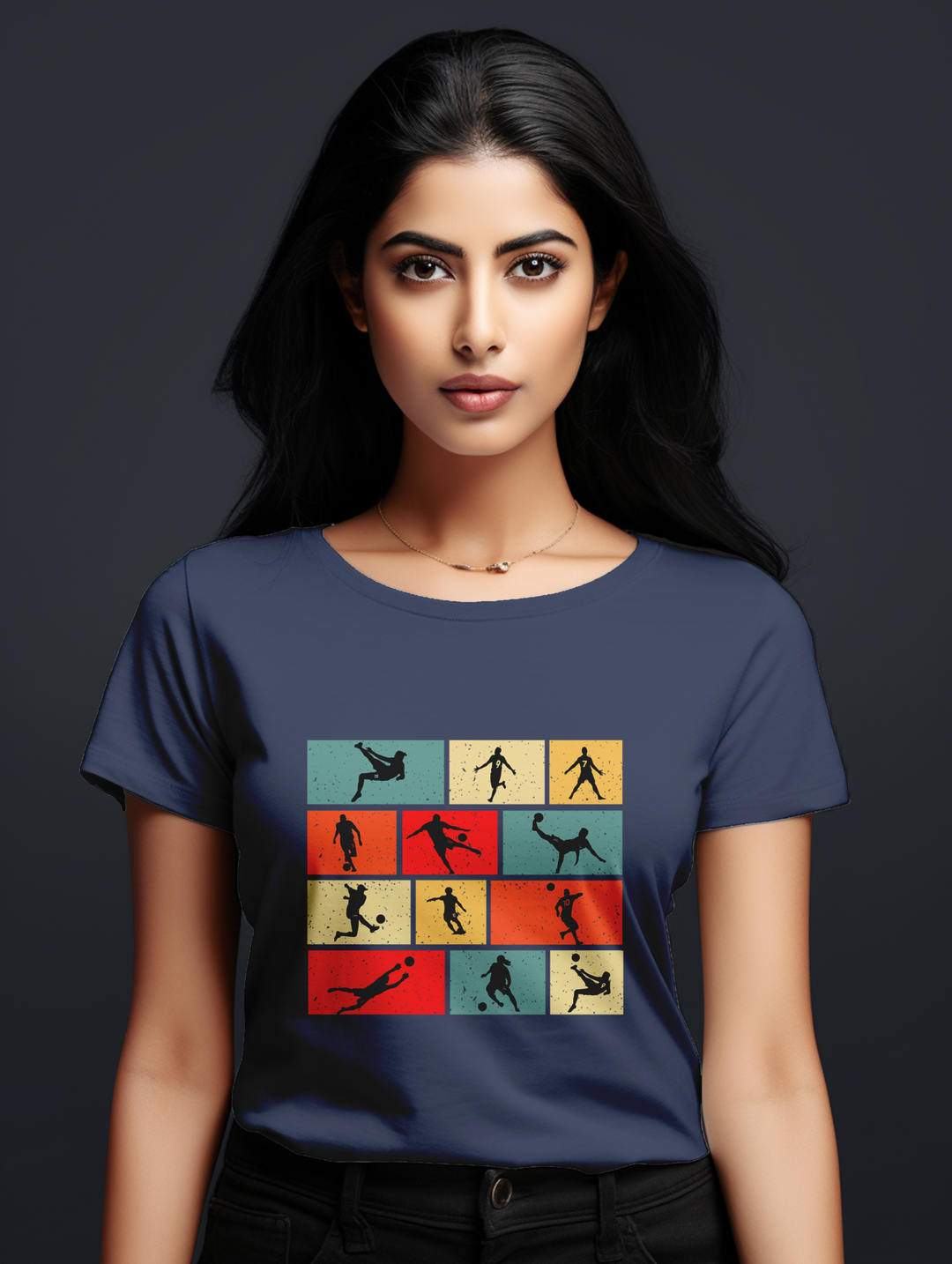 Women's Football collage tee