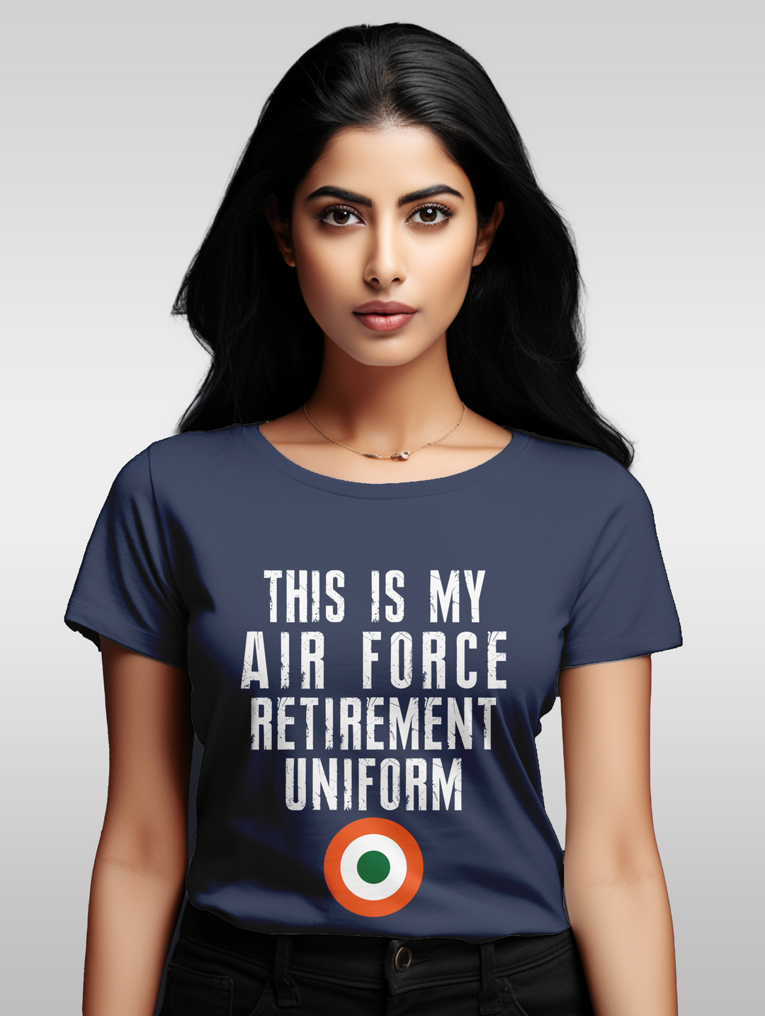 Women's This is my airforce retirement uniform tee