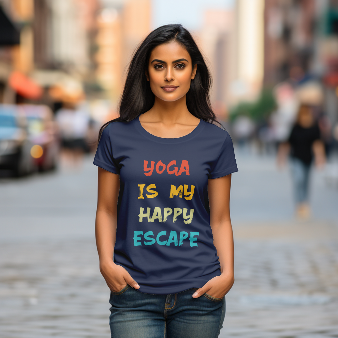 Women's Yoga is my happy escape tee