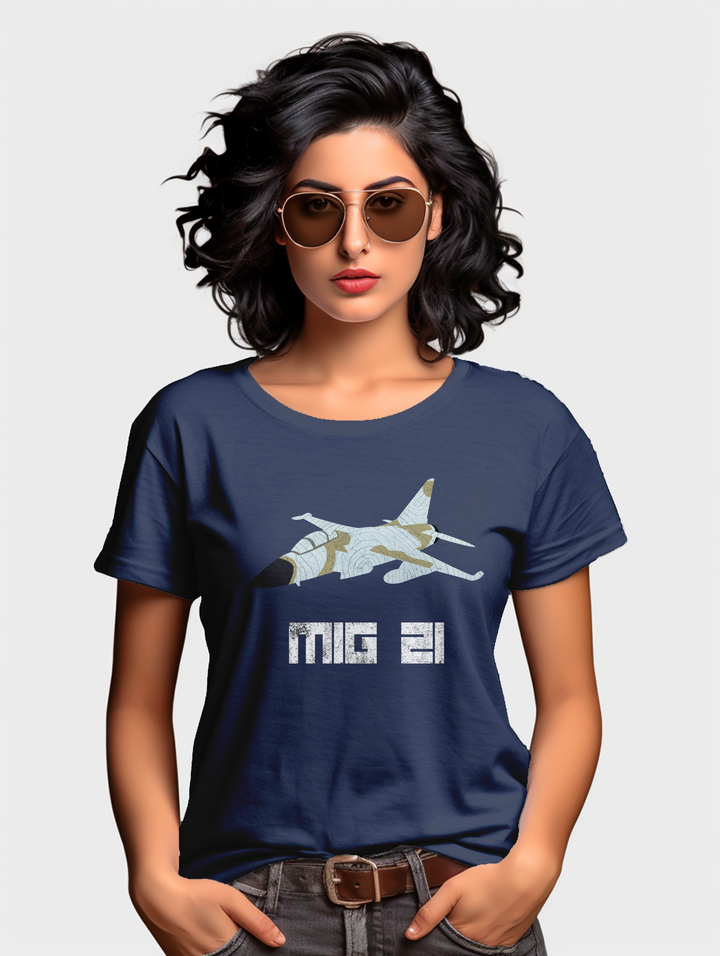 Women's MIG 21 Fighter Jet tee