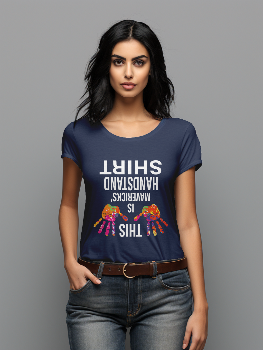 women's This is Mavericks Handstand T-shirt