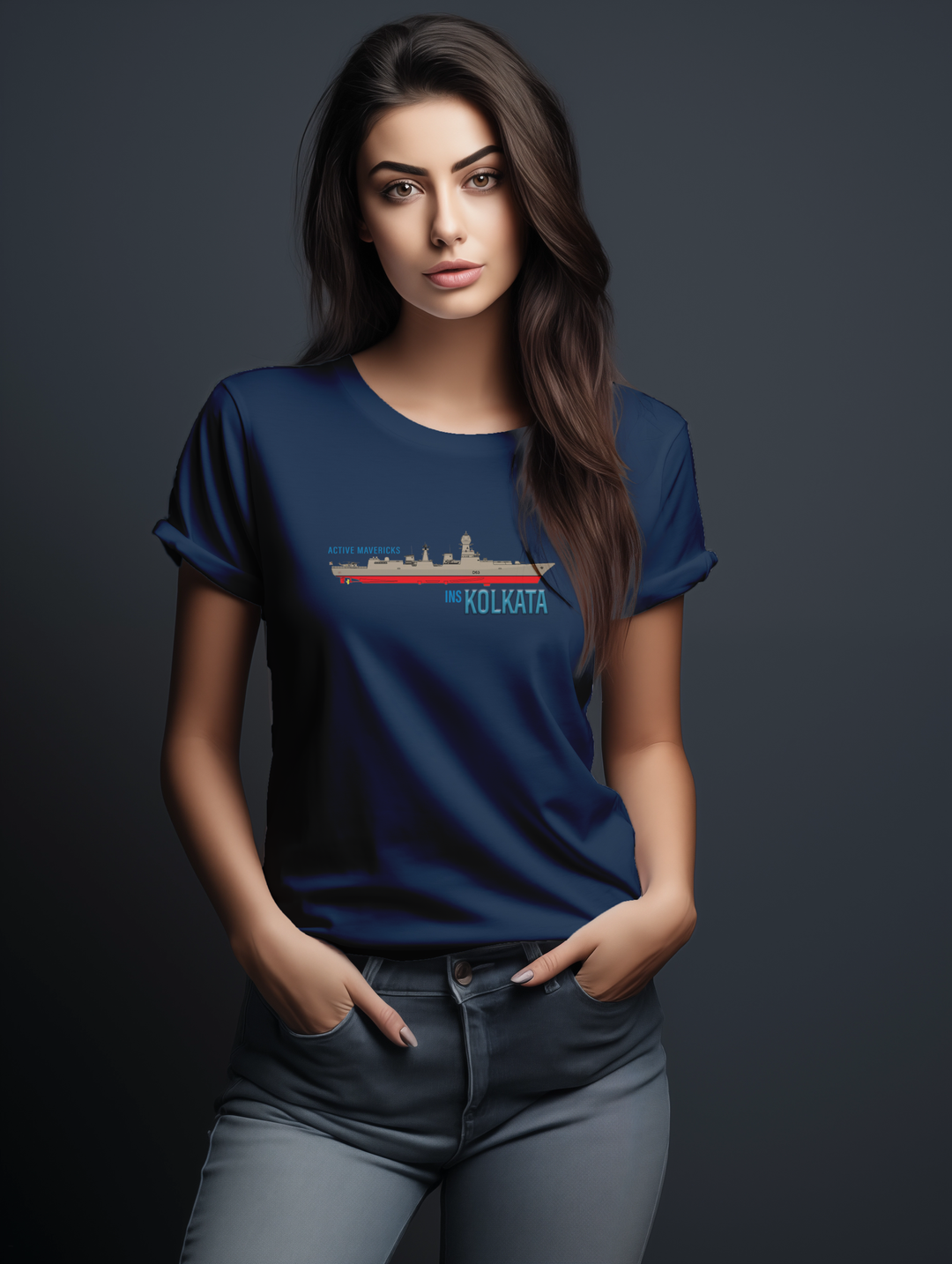 Womens INS Kolkata tee