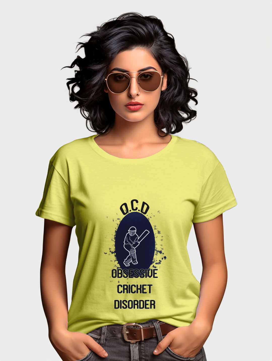 Women's Obsessive Cricket Disorder tee