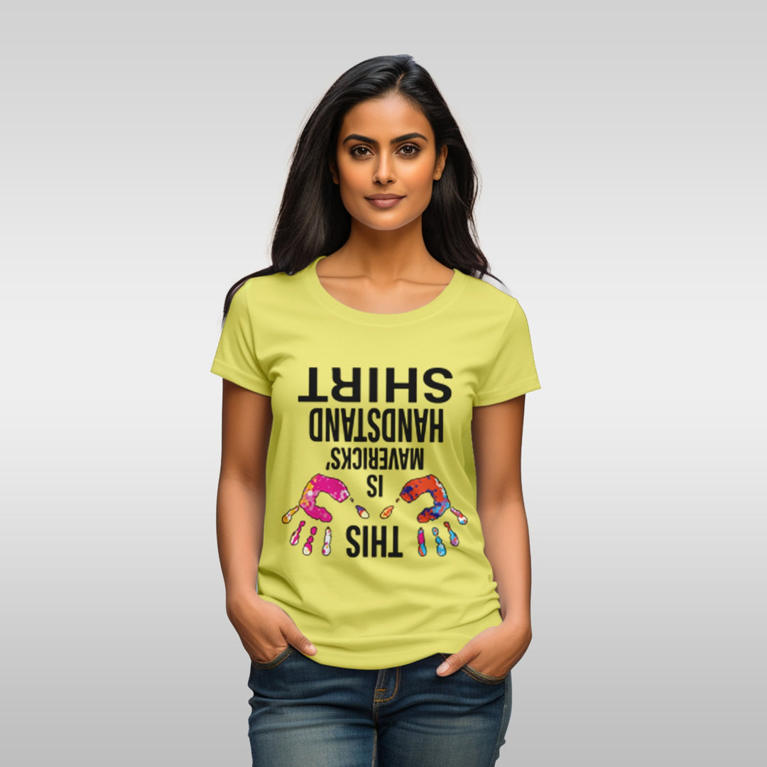 women's This is Mavericks Handstand T-shirt