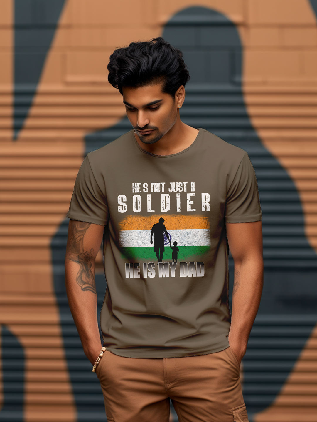 Men's He's not just a soldier he is my dad tee