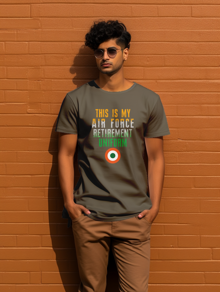 Men's This is my airforce retirement uniform tee