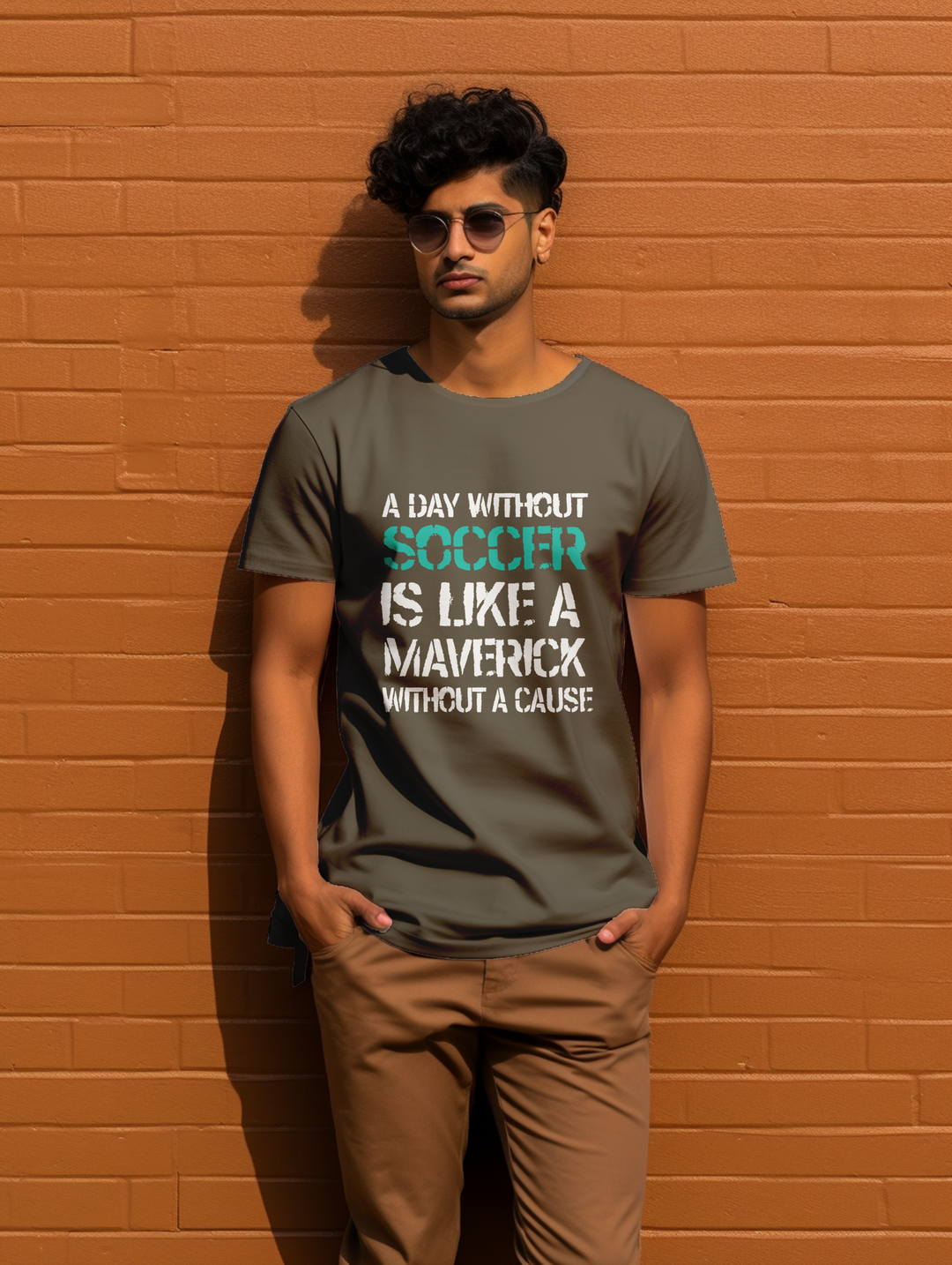 Men's A day without Soccer tee