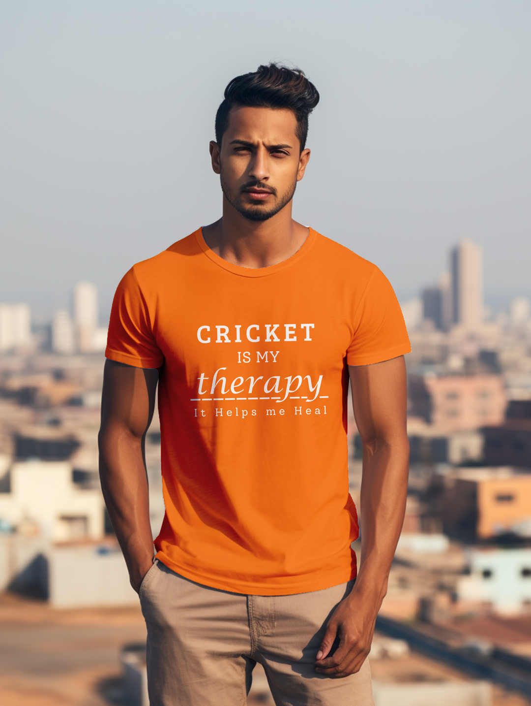 Men's Cricket is my Theraphy tee