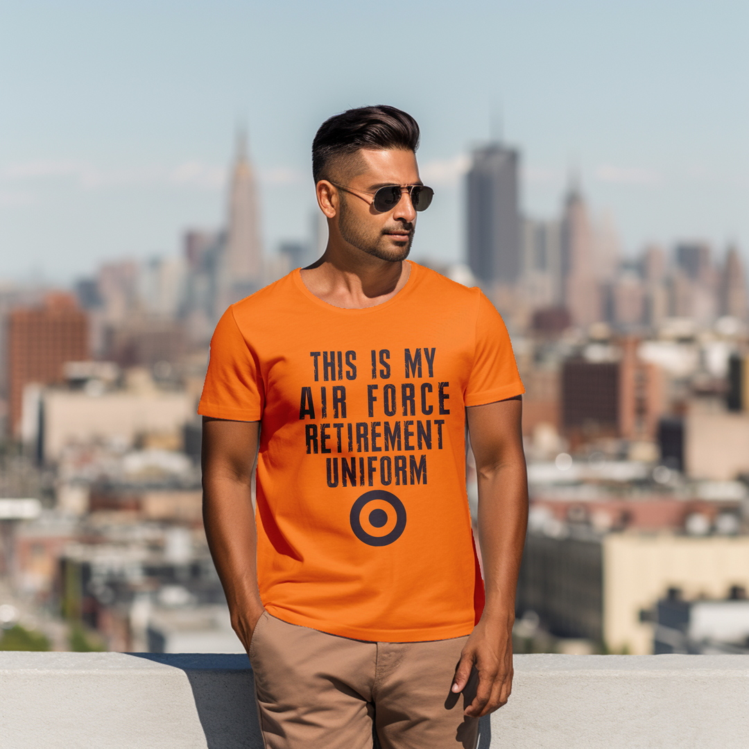 Men's This is my airforce retirement uniform tee