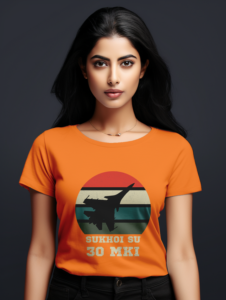 Womens Sukhoi Su 30 MKI fighter jet tee