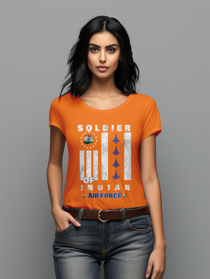 Womens Soldier of Indian Airforce tee