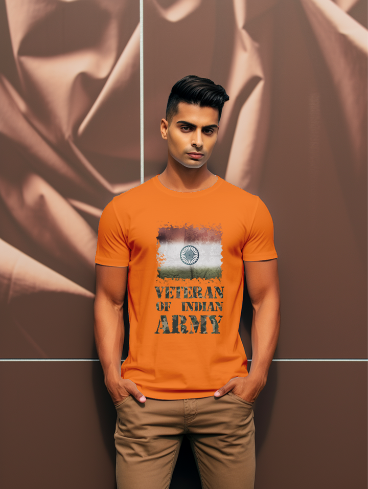 Men's Veteran of Indian Army tee