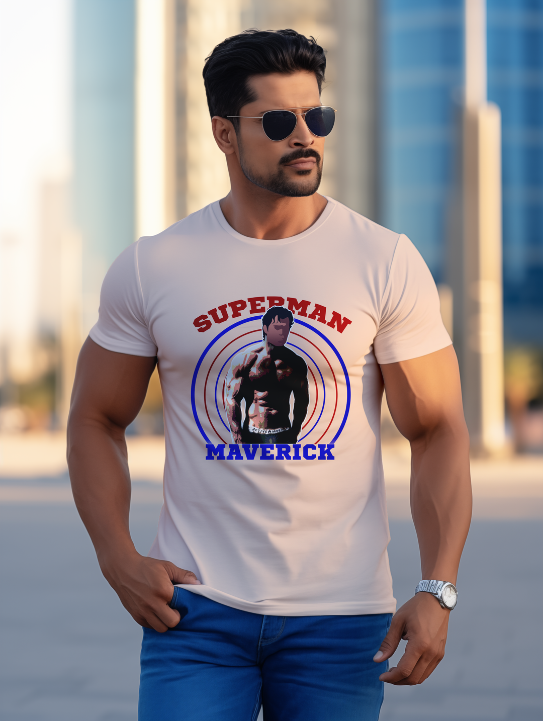 Mens Superman Maverick tee