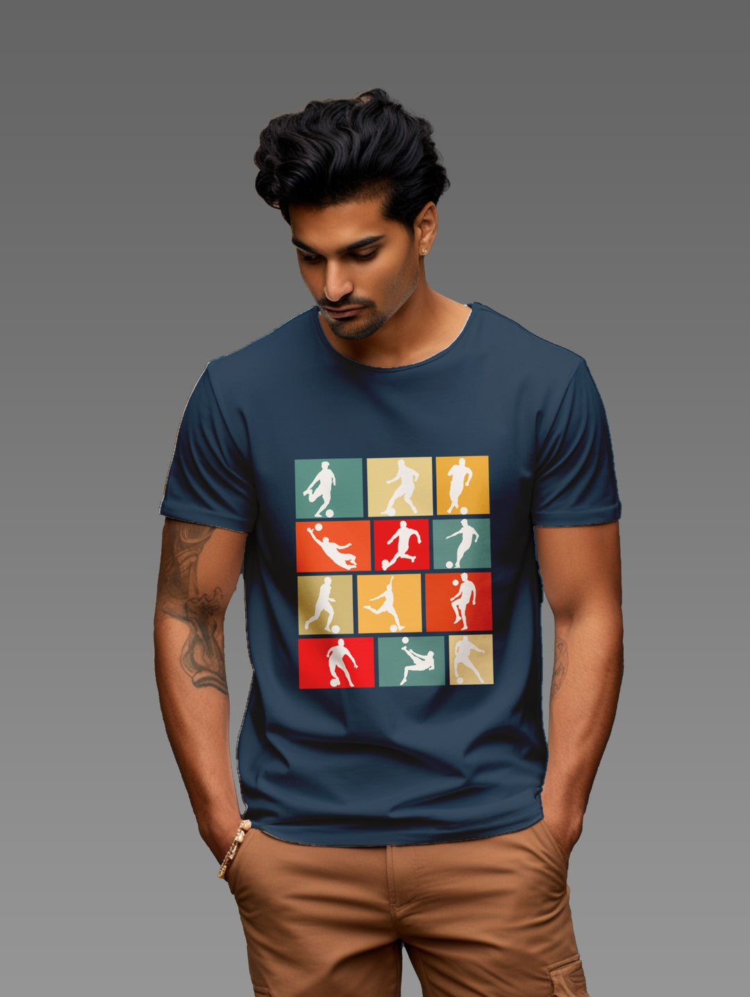 Men's Football collage tee