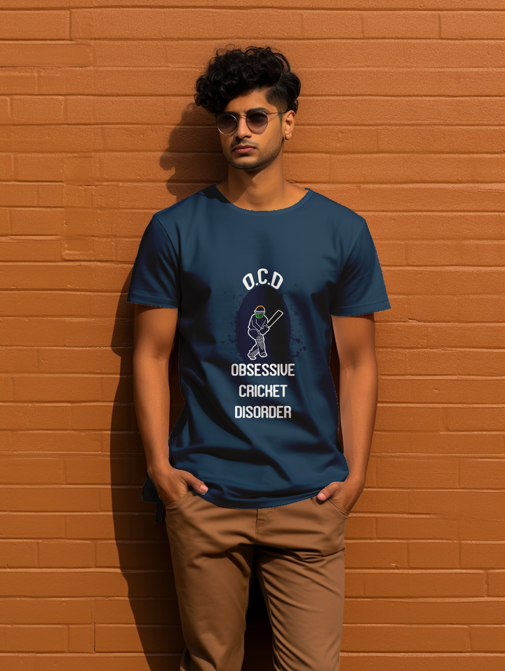 Men's Obsessive Cricket Disorder tee