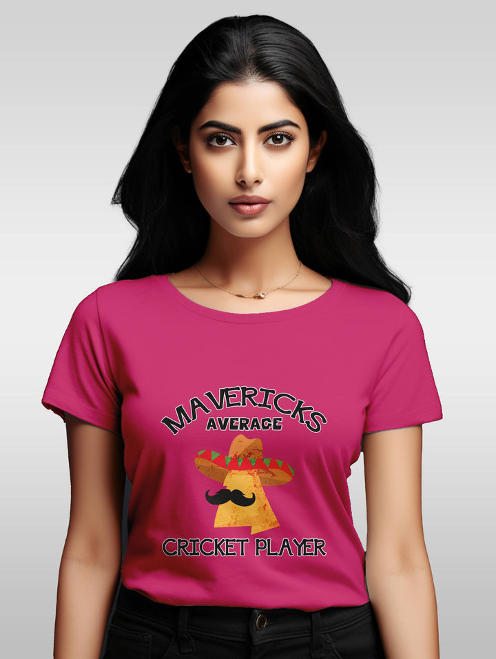 Women's Mavericks average cricket player tee