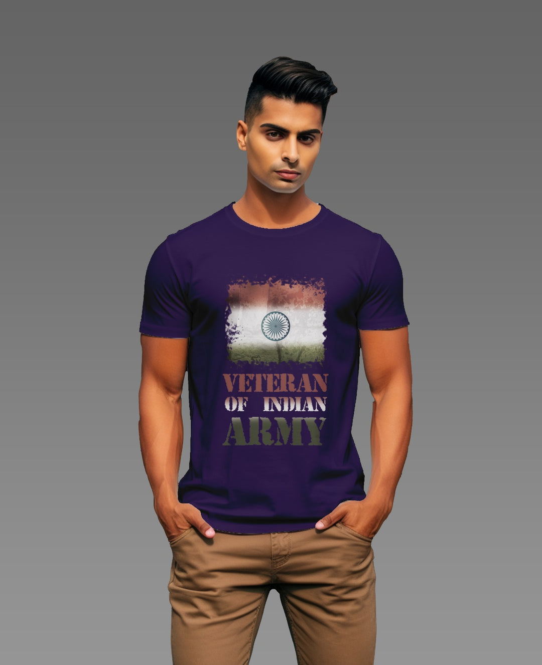 Men's Veteran of Indian Army tee