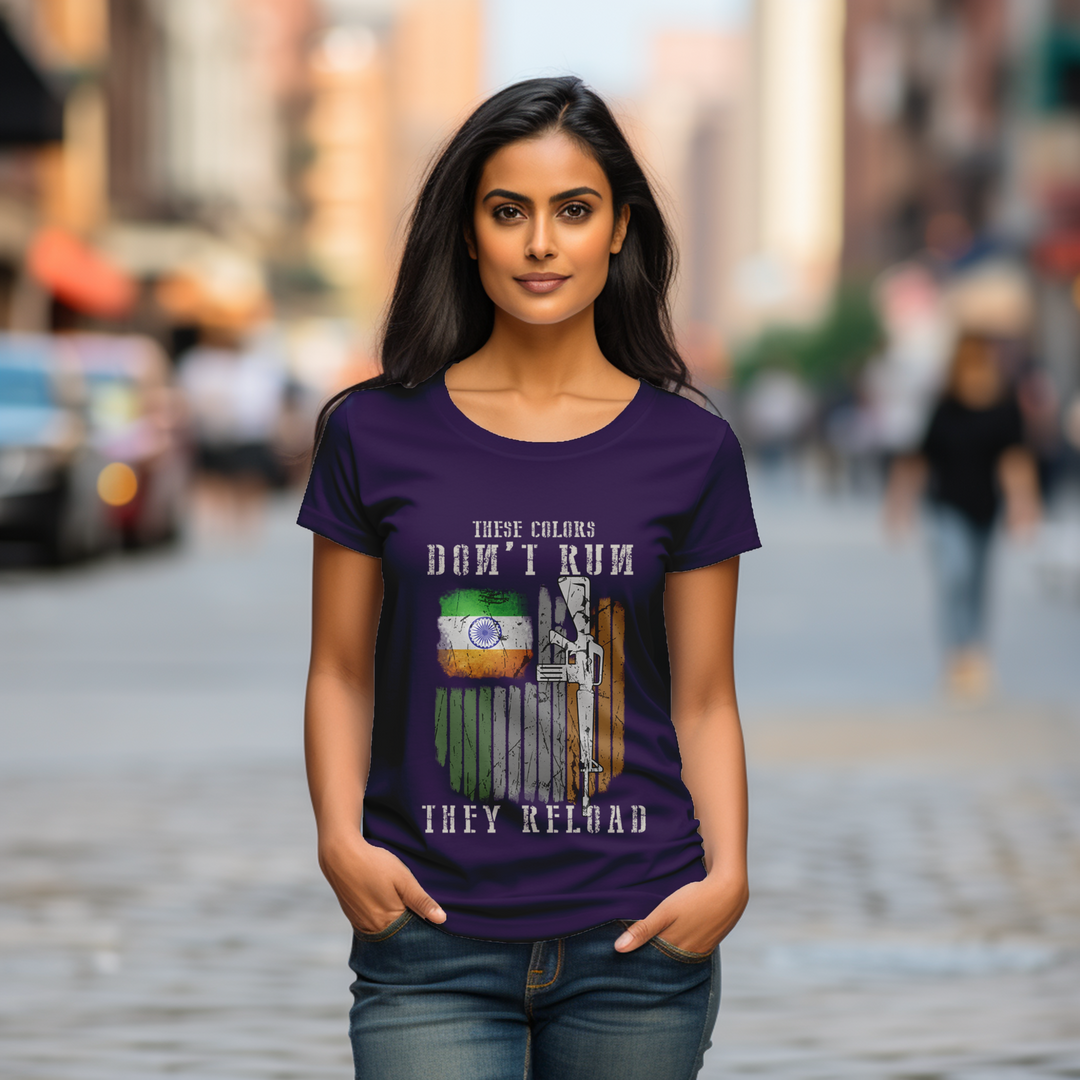 Women's These colors don't run They reload tee