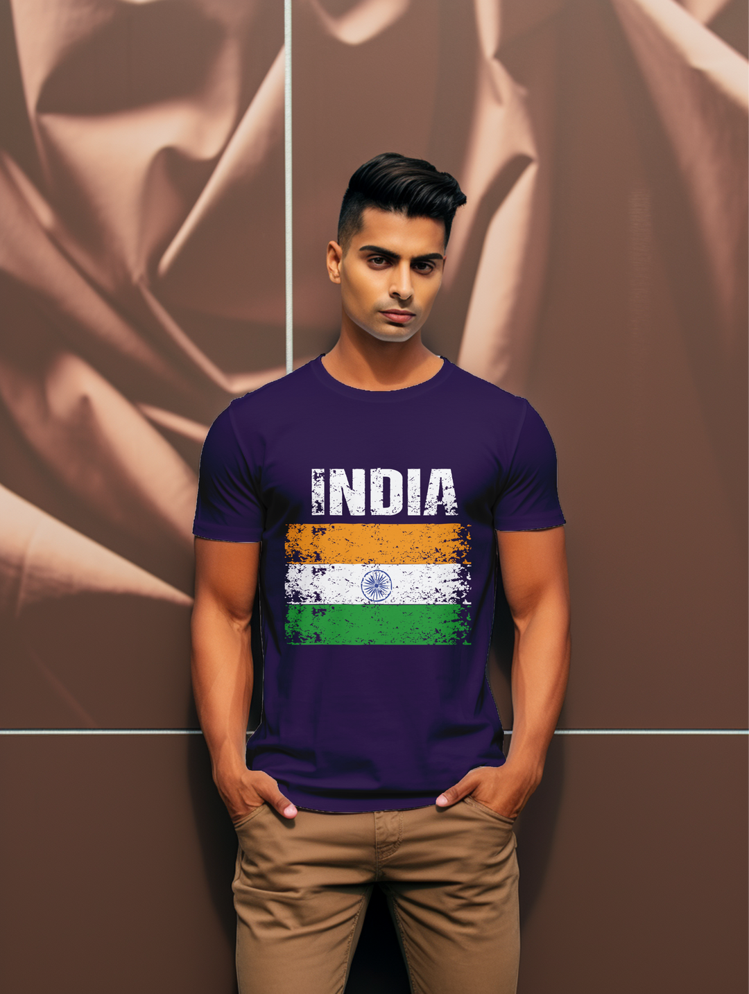 Men's India Football tee