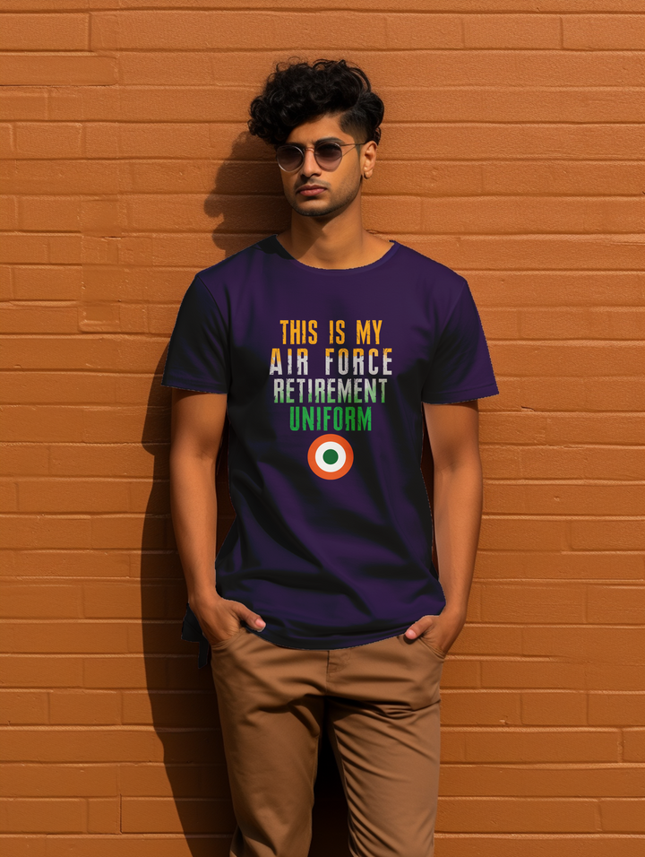 Men's This is my airforce retirement uniform tee