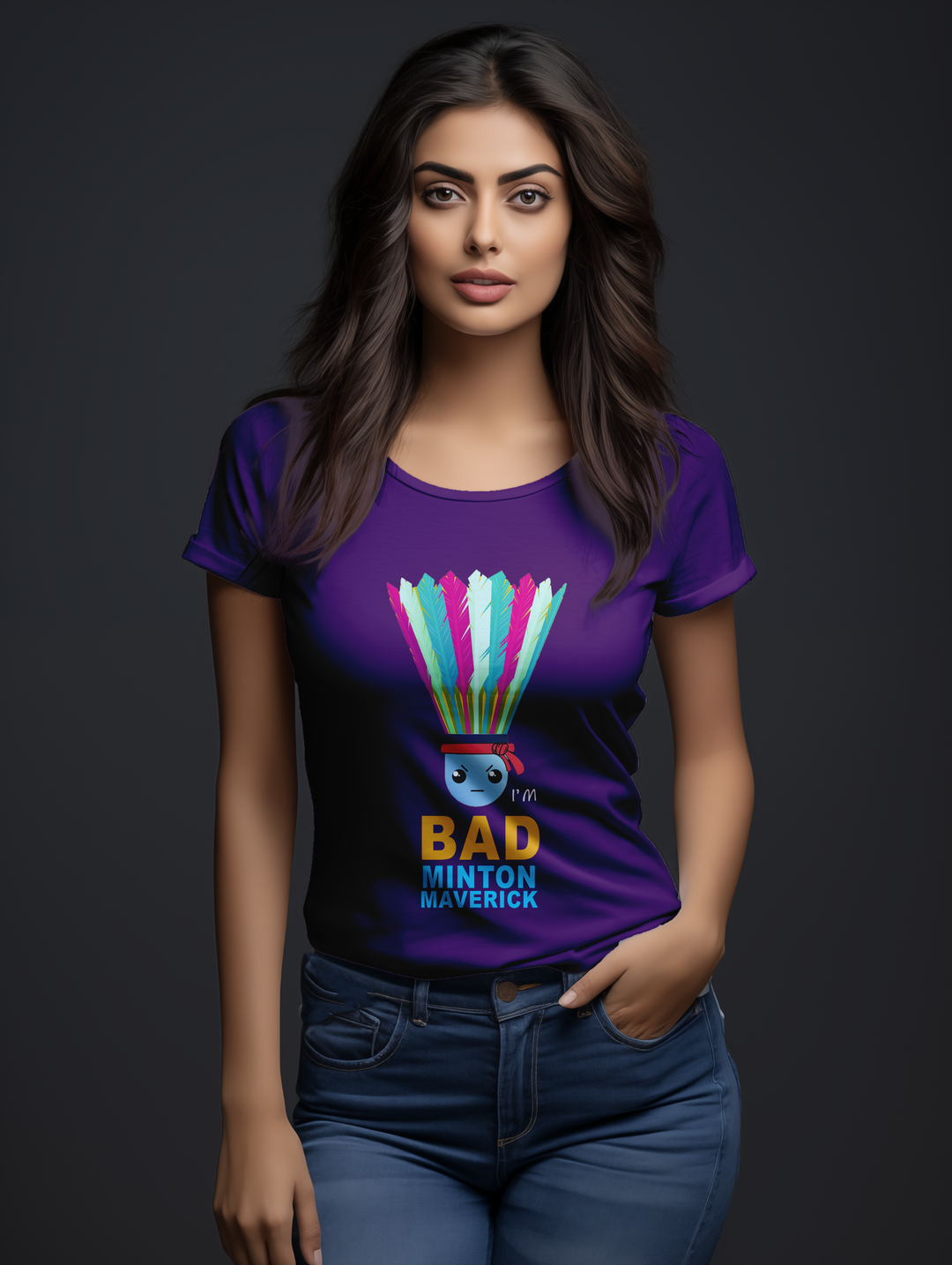 Women's I'm Badminton Maverick tee