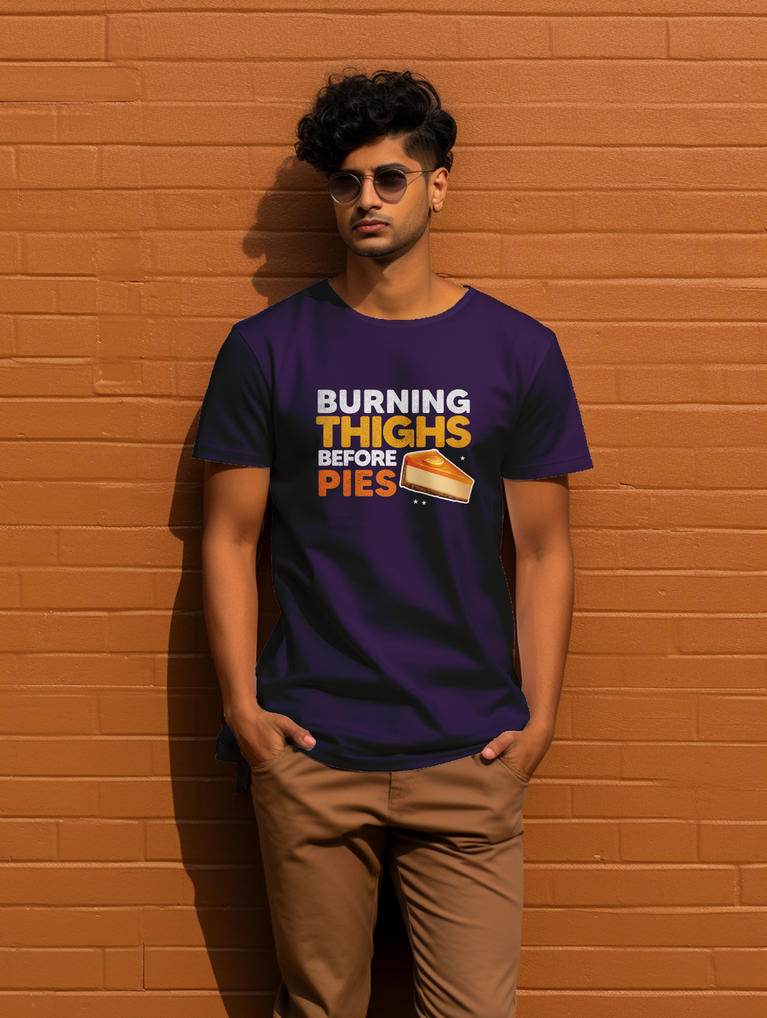 Men's Burning Thighs before Pies tee