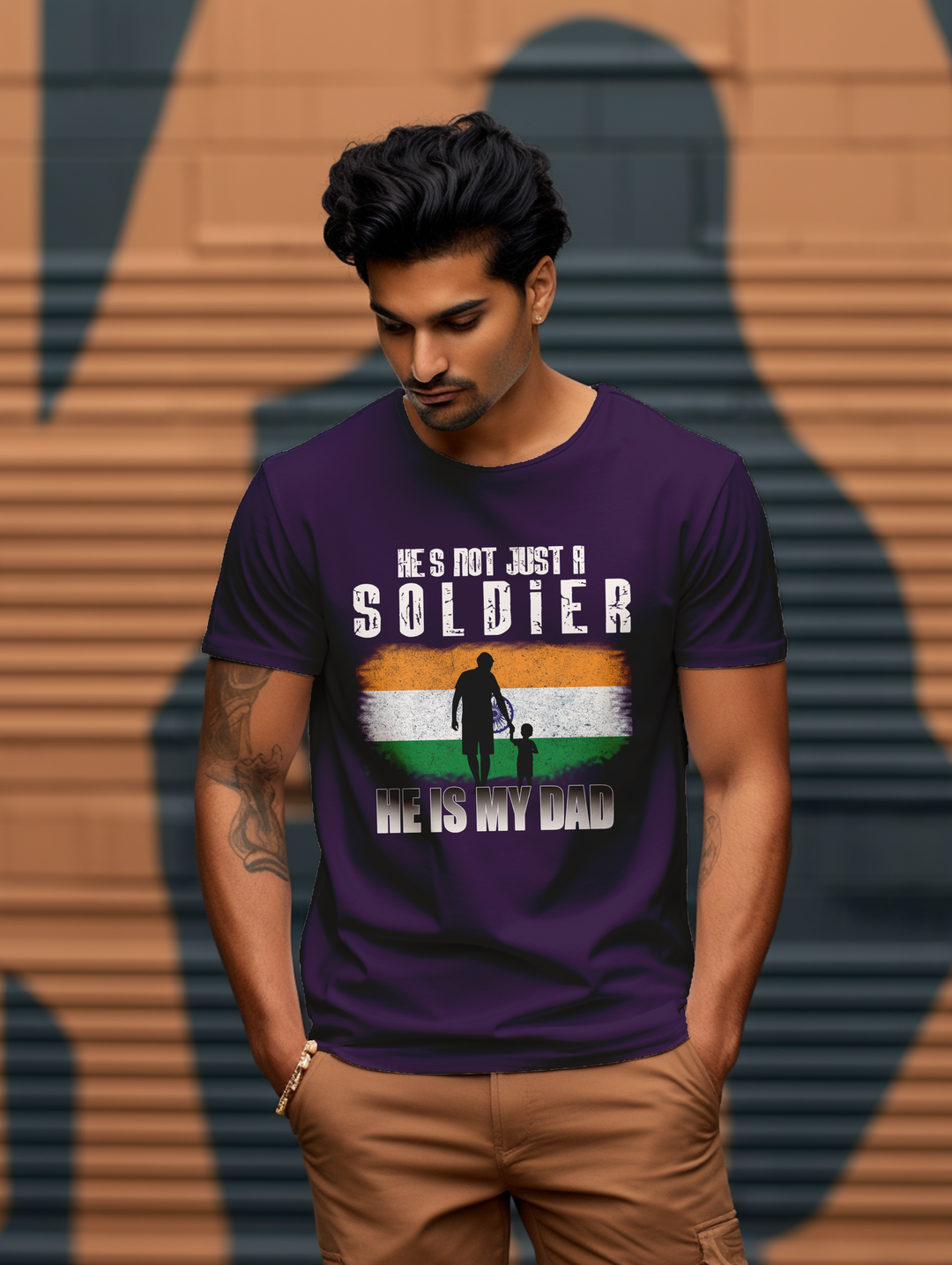 Men's He's not just a soldier he is my dad tee