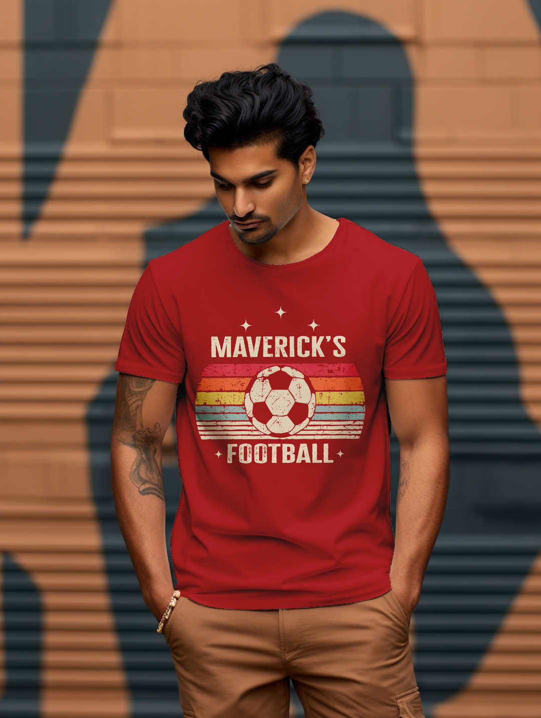 Men's Maverick's Football tee